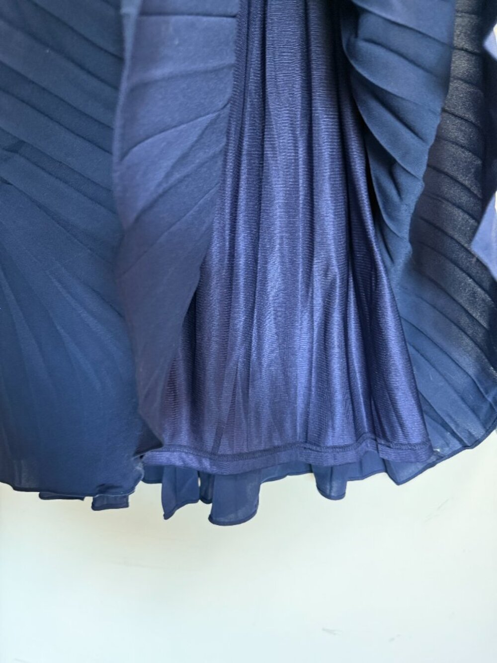 Grace Karin Pleated Maxi Skirt, Navy Blue, Size XL - Picture 4 of 6